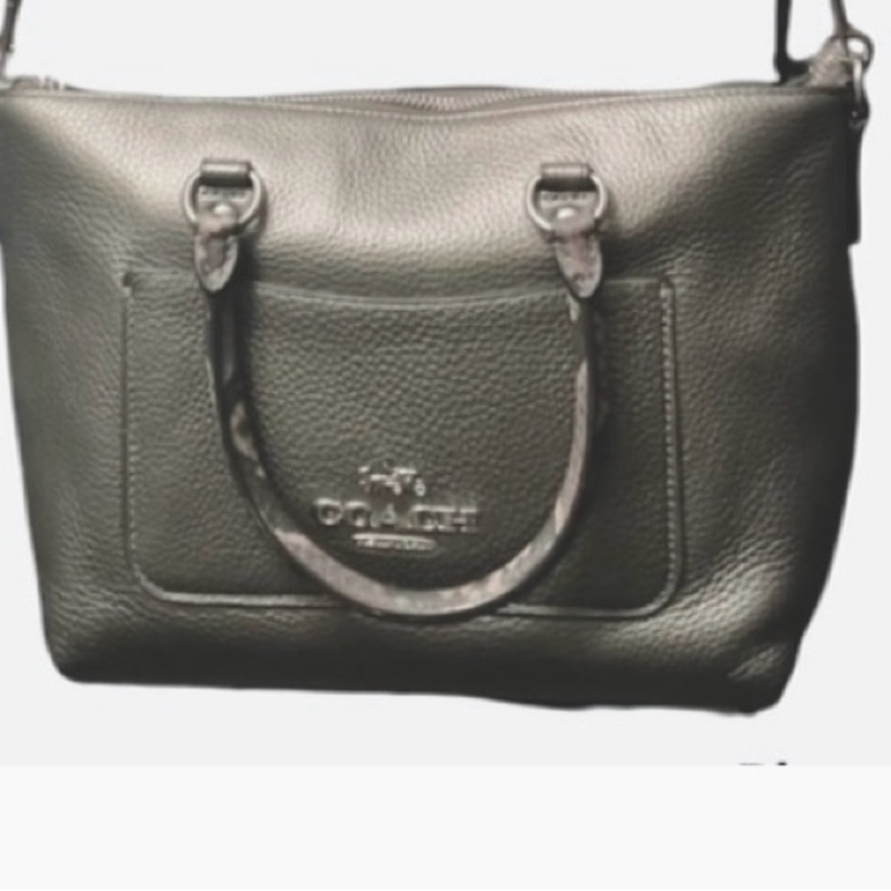 COACH 🩶 Authentic Gray Leather bag. ** DISCOUNTED **